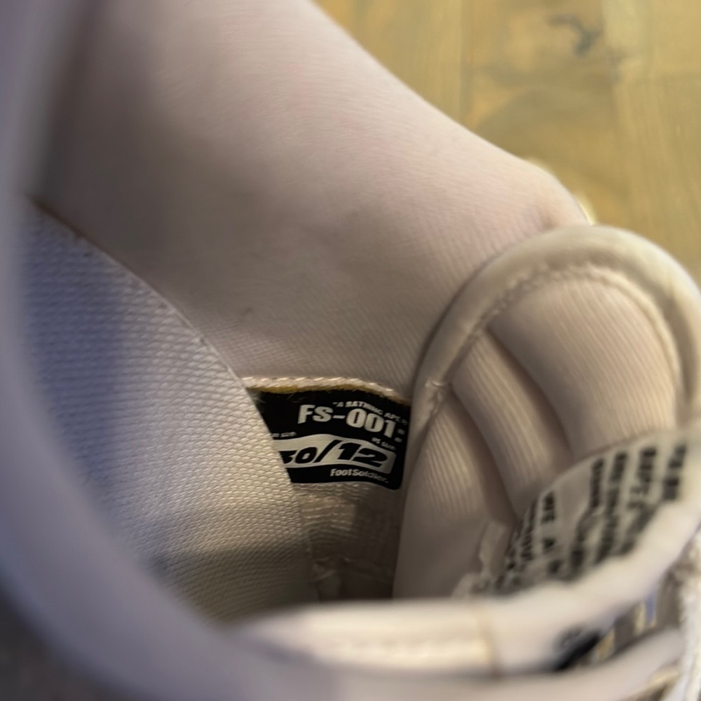 Bape Snake Print Sneakers - White and Gold - Picture 7 of 7